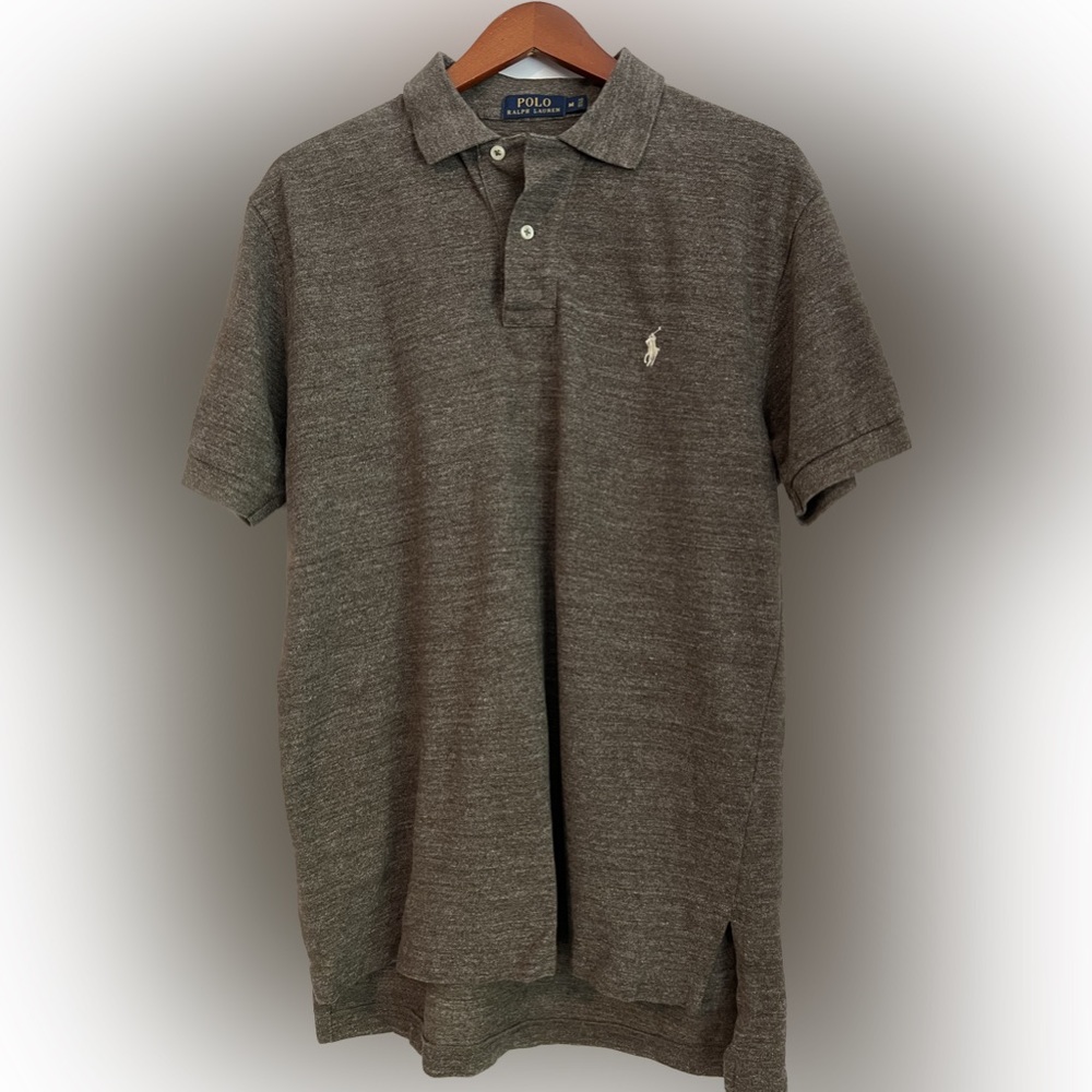 Men’s Ralph Lauren Polo in heathered brown Sz. M